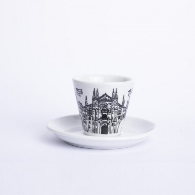 Tazzina caffè con piattino Milano TZZ40MI ceramiche de simone Tazzina caffè con piattino Milano TZZ40MI ceramiche de simone